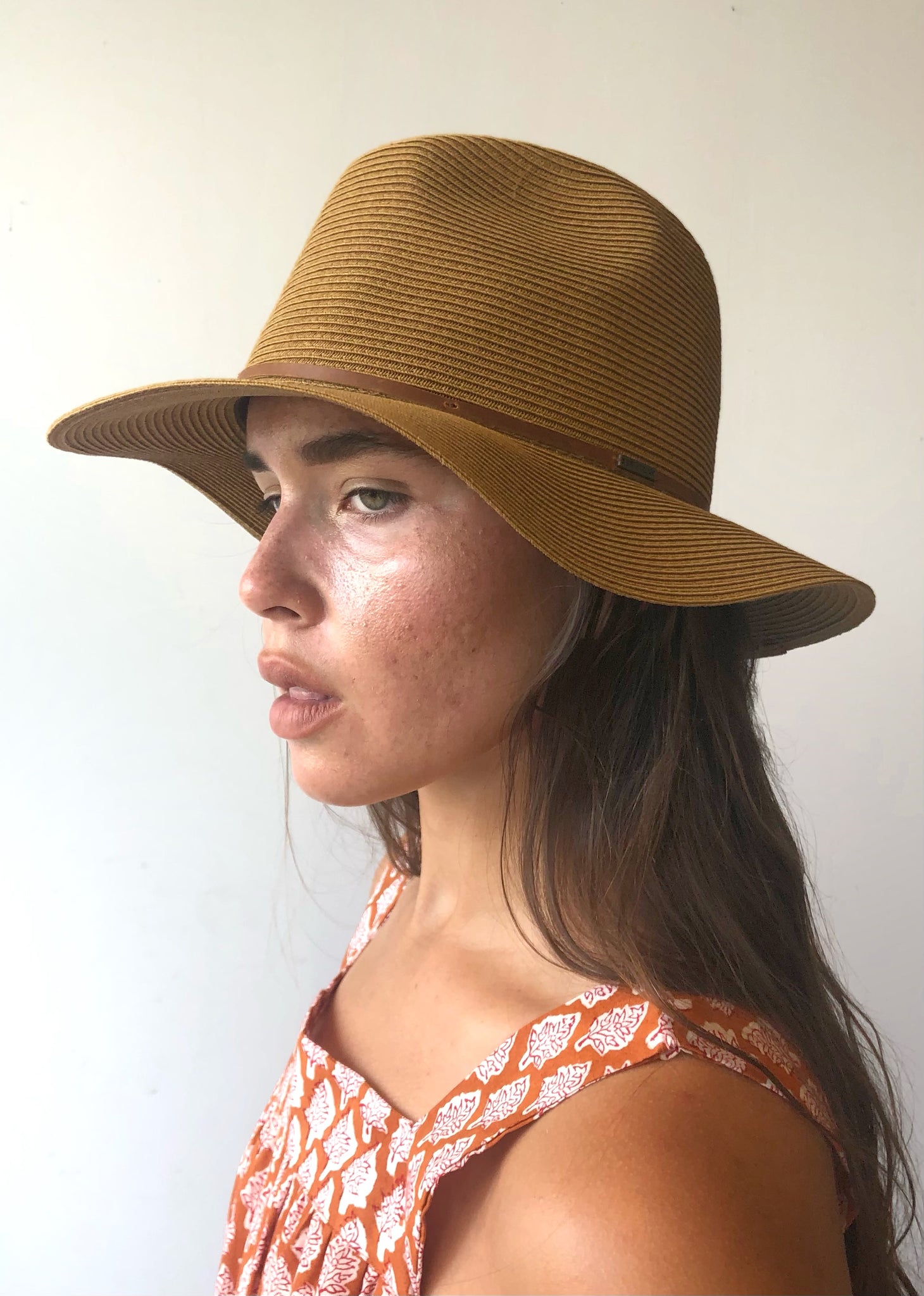 WESLEY STRAW PACKABLE FEDORA